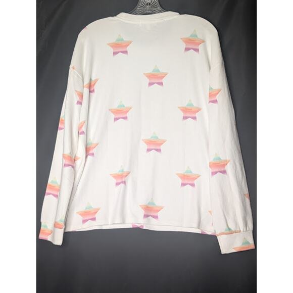 PJ SALVAGE Ivory Stardust Cozycore Loungewear Top Medium NWT basic everyday - Picture 9 of 9